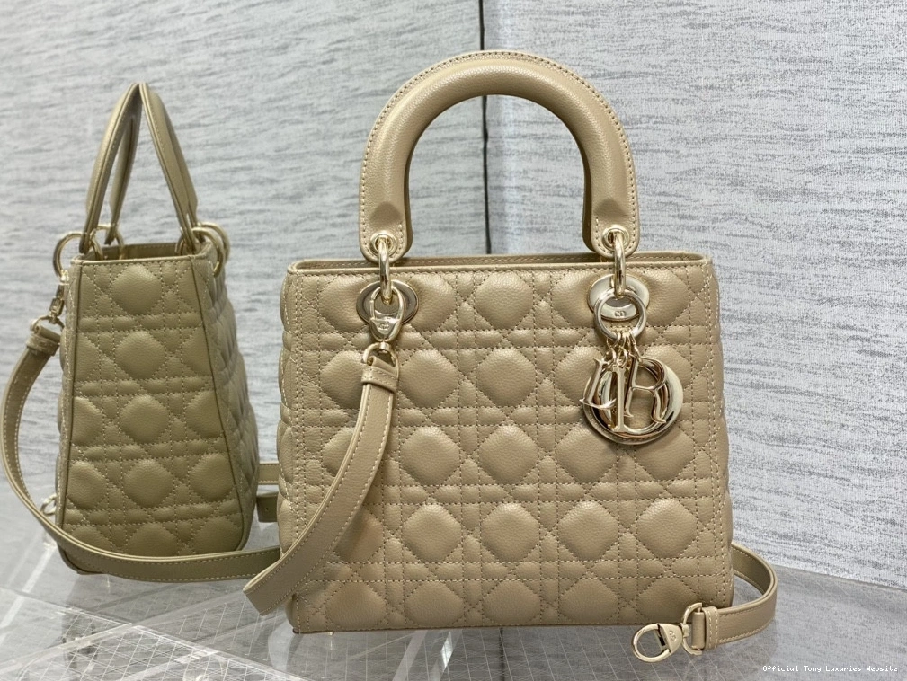 Tony Luxuries Gold Calfskin-24cm diro large Lady 0729